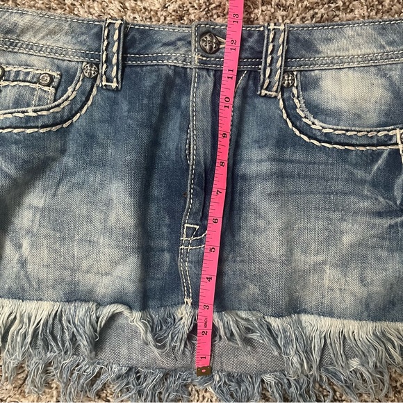 Miss Me Blue Signature Skirt - Sz 27 - Picture 7 of 7